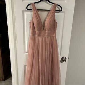 Jenny Yoo Sarita Soft Pink Blush Tulle Dress Anthropologie